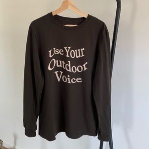 Outdoor Voices x ACLU “Use Your Outdoor Voice” Long Sleeve T-Shirt